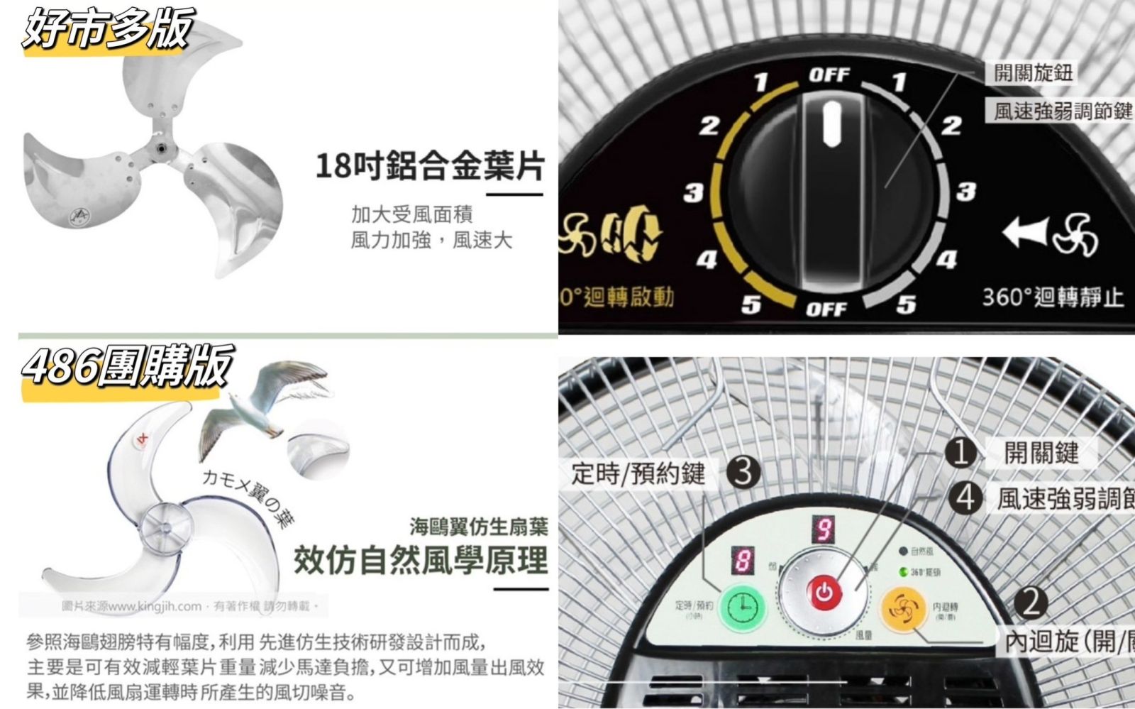 好市多跟486團購的中央牌風扇有什麼不一樣?功能差異總整理